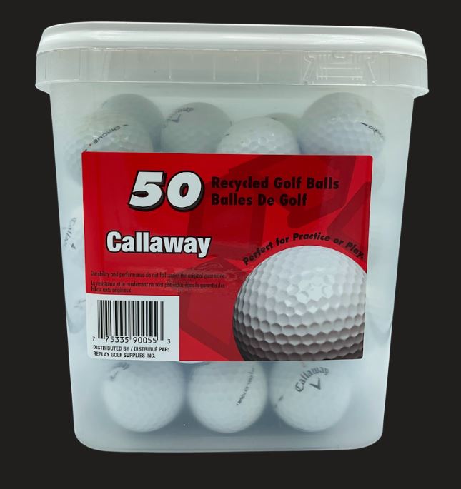 50 Ball Tub of Grade A Golf Balls (Case of 4)