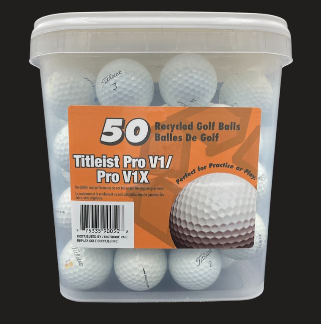 50 Ball Tub of Grade A Golf Balls (Case of 4)