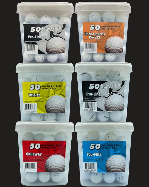 50 Ball Tub of Grade A Golf Balls (Case of 4)